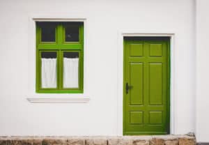 Tür+Fenster grün